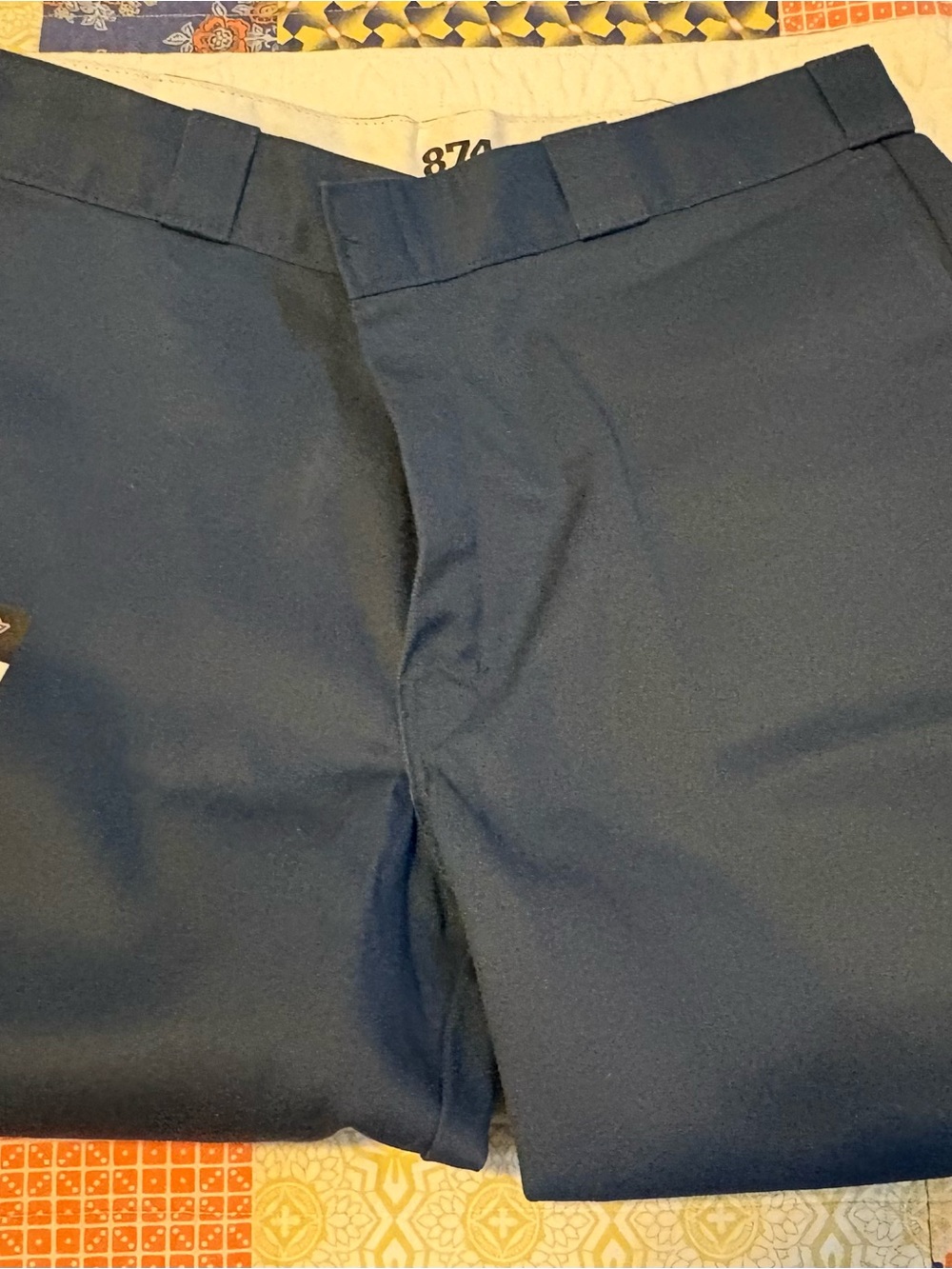 Dickies Navy Flat-Front Men's Work Shorts